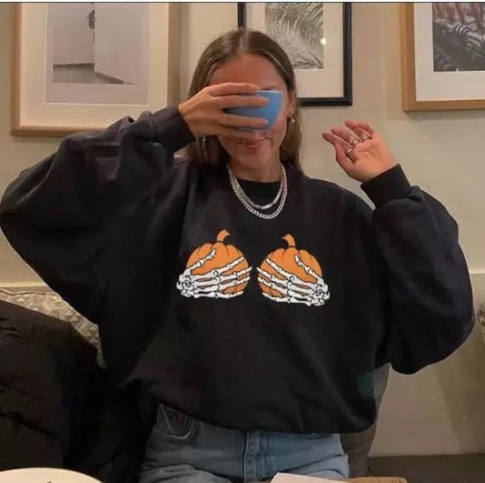 Pumpkin Boobs Sweater – DDLGVerse