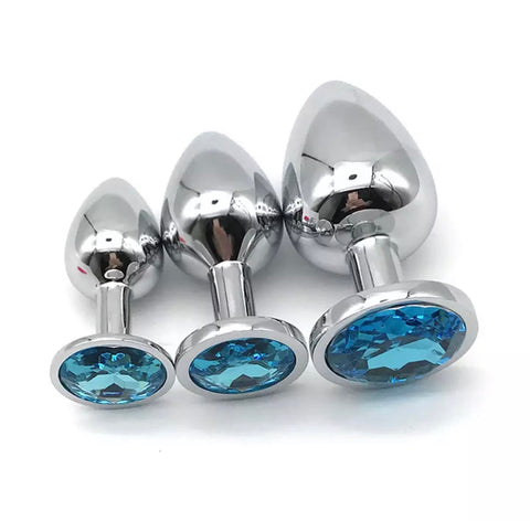 Turquoise Gem Anal Plug / Training Set