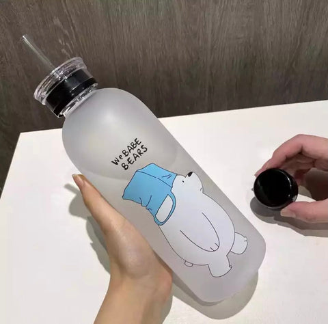 We Bare Bears Straw Bottle