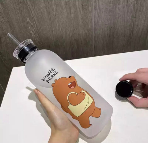 We Bare Bears Straw Bottle