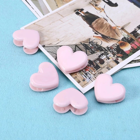 5pcs Heart Shaped Bulldog Clips