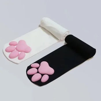 3D Kitty Paw Stockings