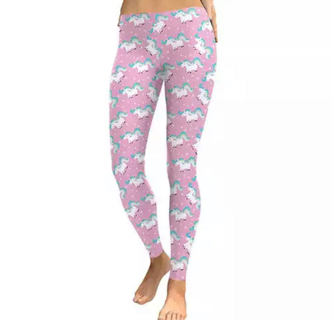 DDLGVERSE Unicorn Print Leggings