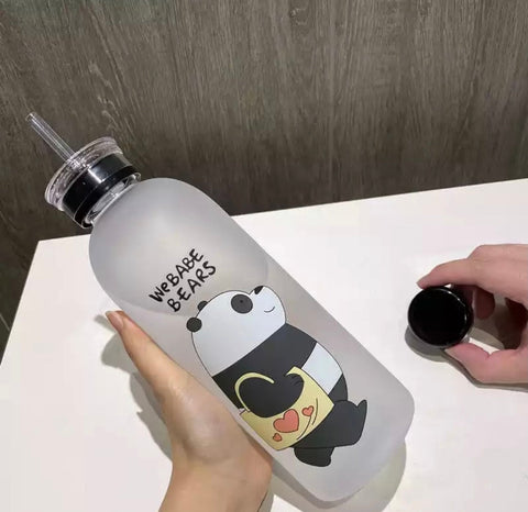 We Bare Bears Straw Bottle