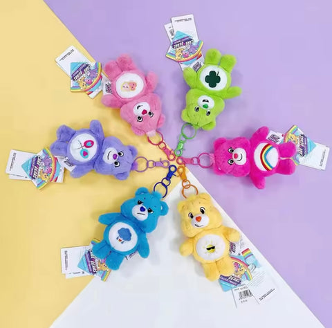 Rainbow Bears Plush Keyrings