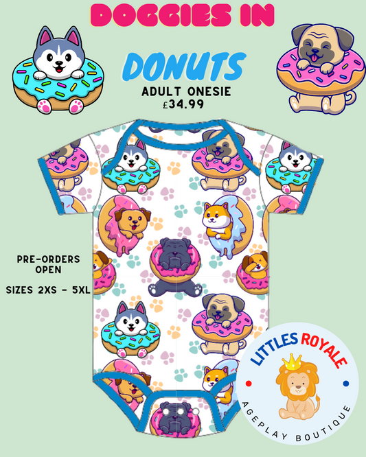 Doggies in Donuts Adult Onesie