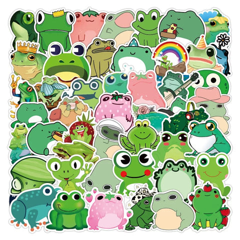 50 Piece Froggie Stickers