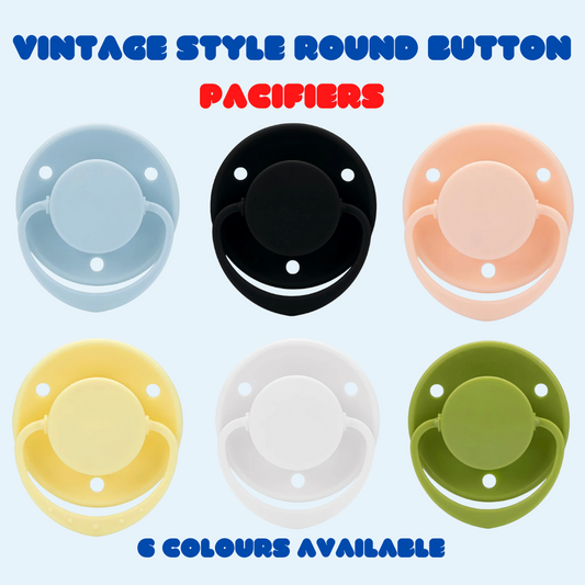Vintage Style Round Button Pacifier