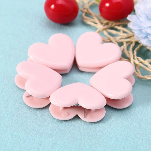 5pcs Heart Shaped Bulldog Clips