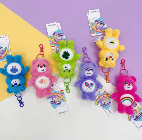 Rainbow Bears Plush Keyrings