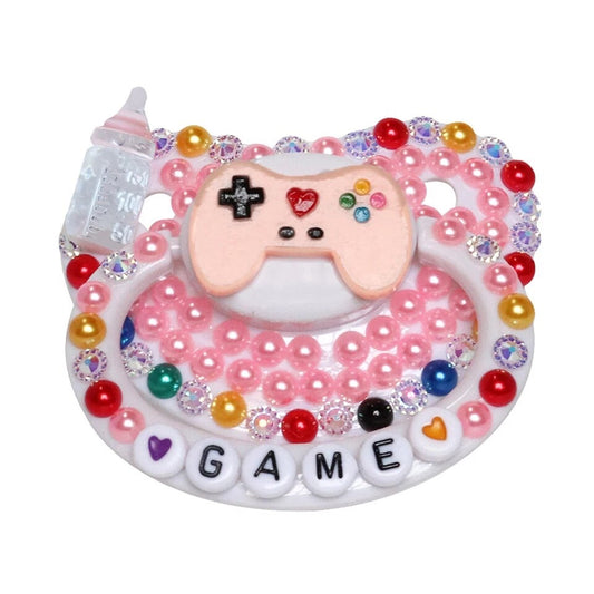 Pink Game Adult Pacifier