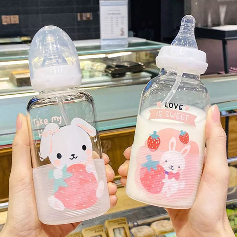 Rabbit Adult Glass Bottles