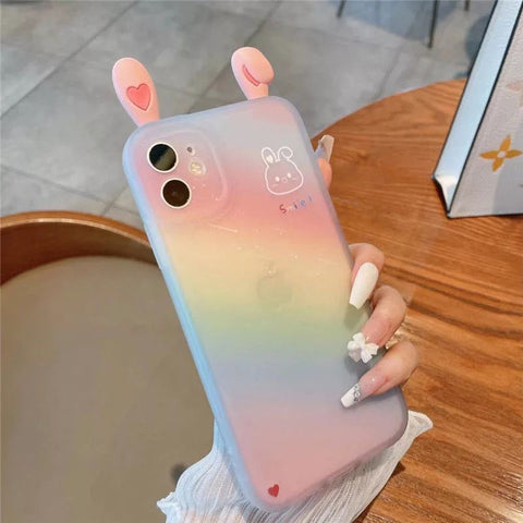 Pastel Rainbow Animal iPhone Cases