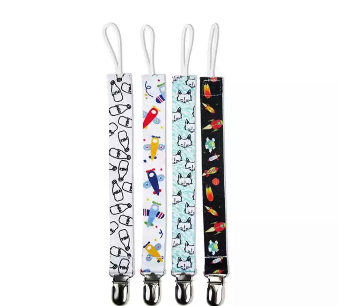 Cat Pacifier Clips (Set of 4)