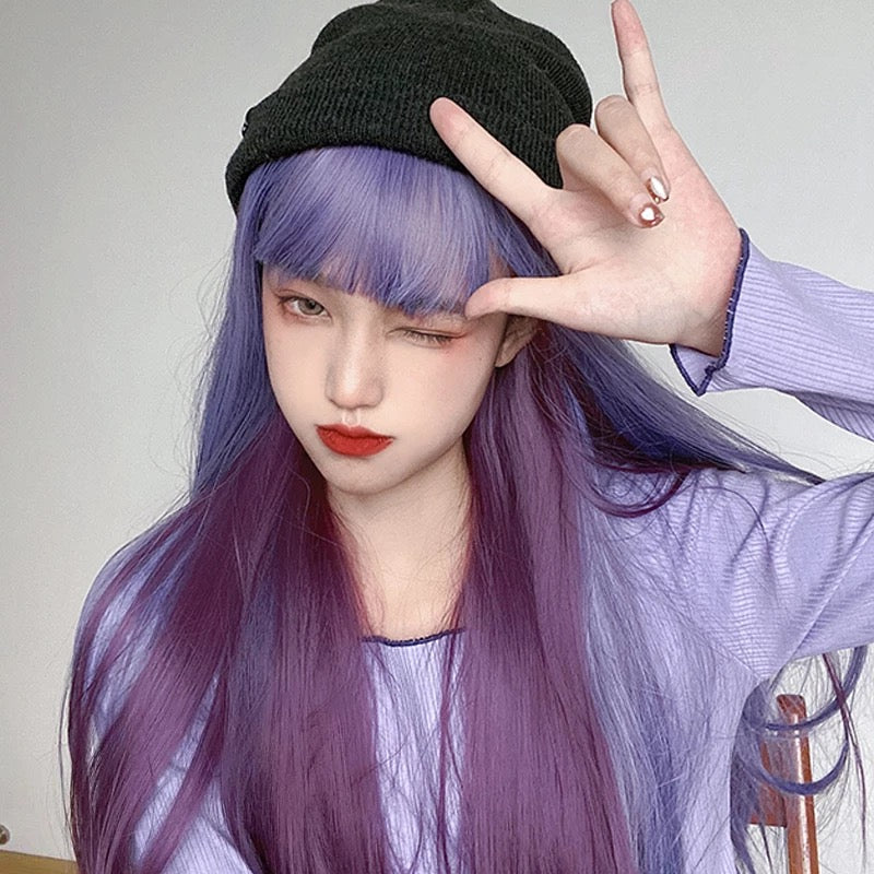 Mixed Purple Lolita Wig