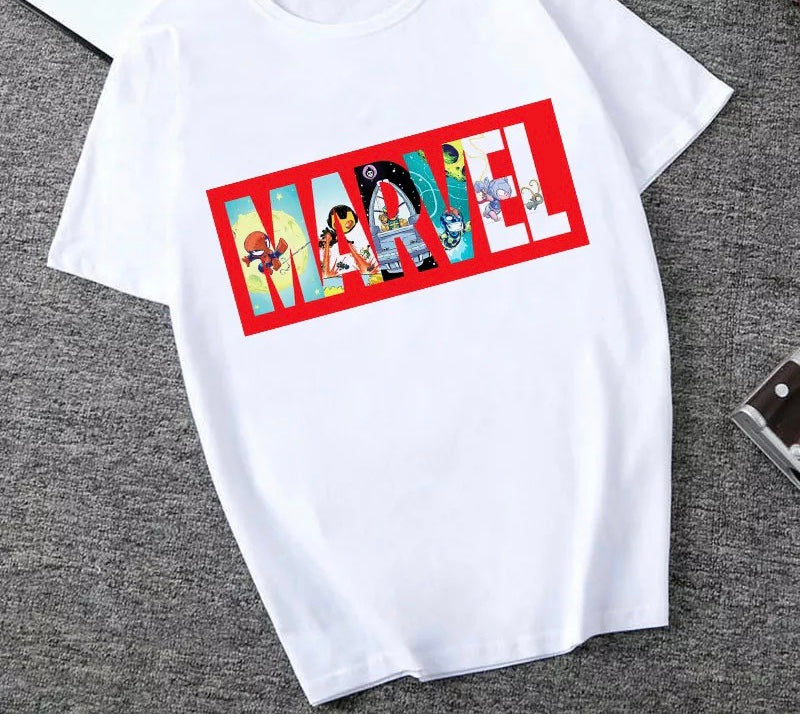 DDLGVERSE Slogan T-Shirt Marvel With Background Image