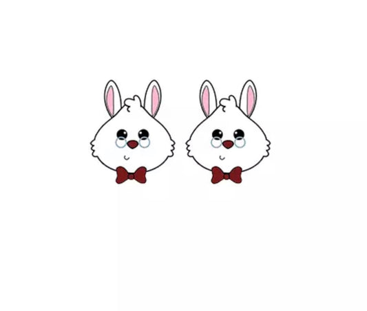 DDLGVERSE White Rabbit Stud Earrings 