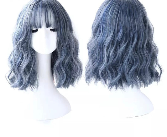 Pastel Blue Basic Wig