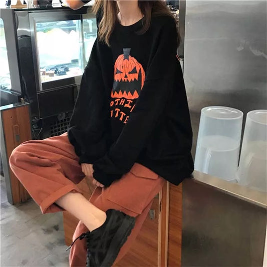Nothing Matters Pumpkin Sweater