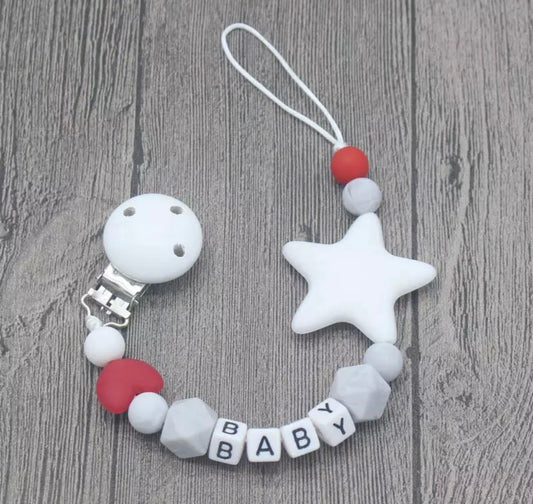 Star Baby Pacifier Clip