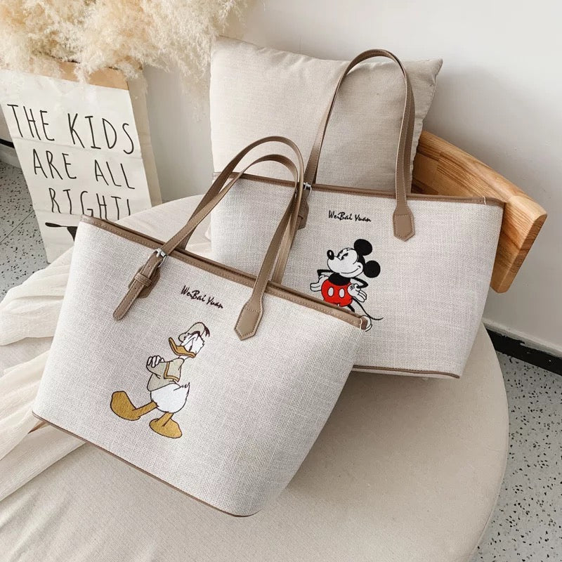 DDLGVERSE Duck & Mouse Tote Bags
