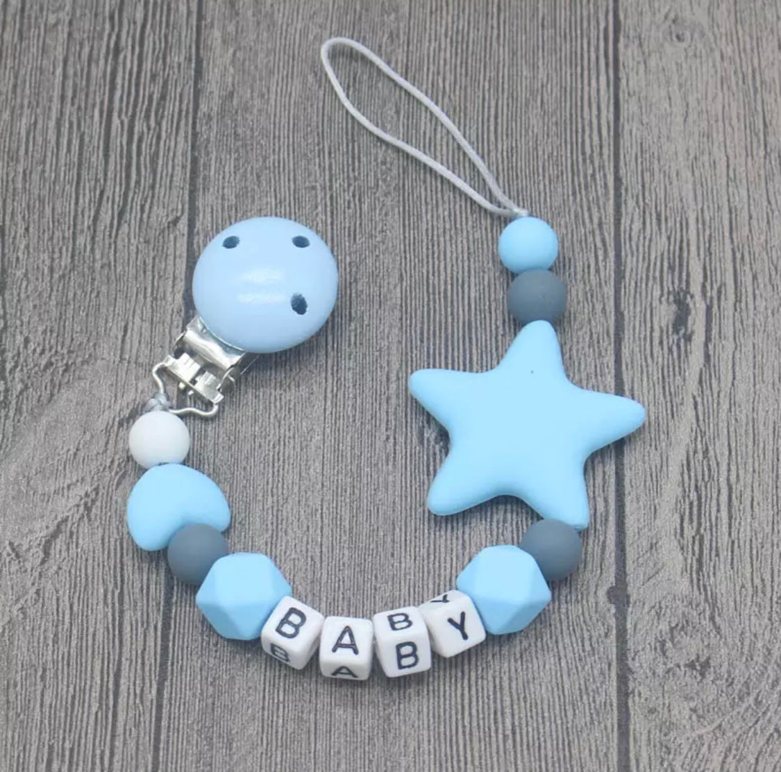 Star Baby Pacifier Clip