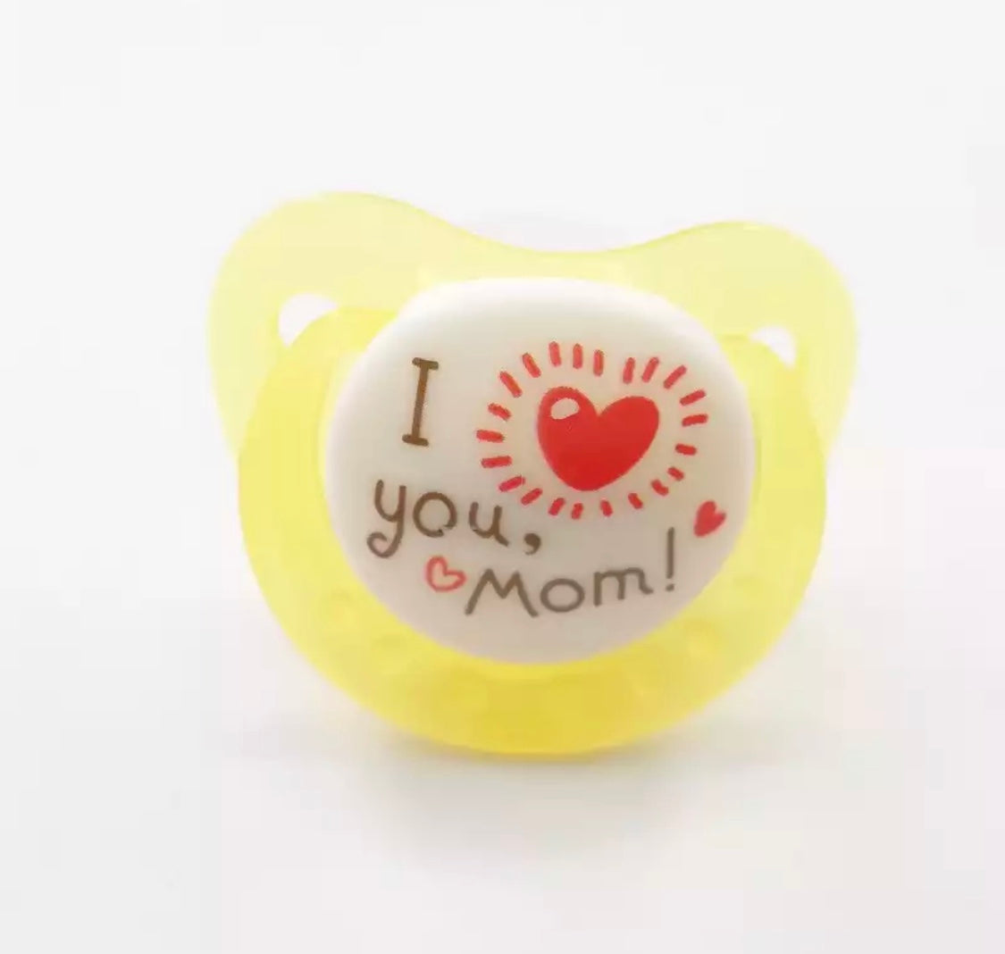 ‘I Love You Mom’ Adult Pacifier