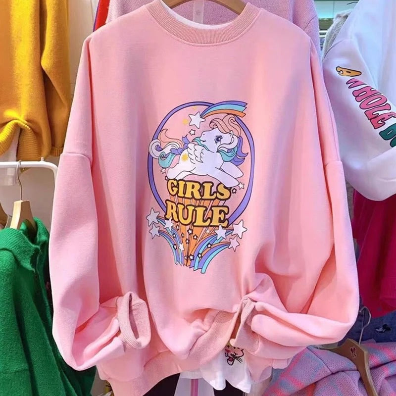 Girls Rule Pony Sweater