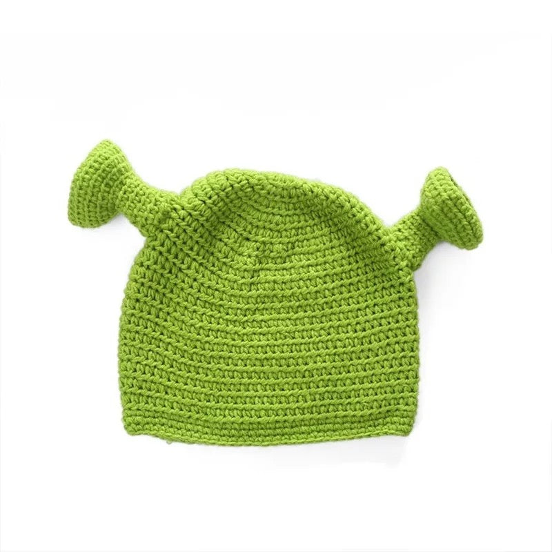DDLGVERSE Knitted Shrek Hat