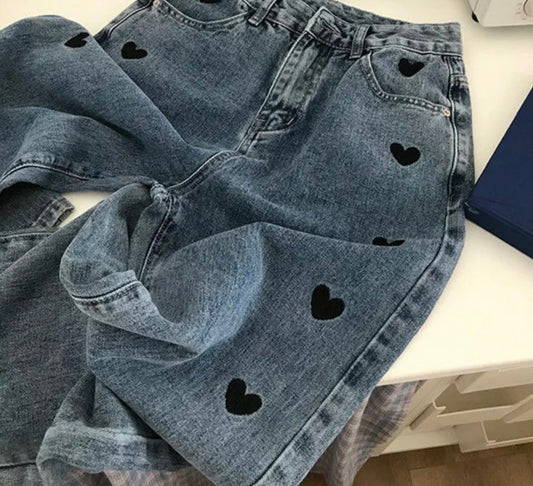 Heart Denim Jeans