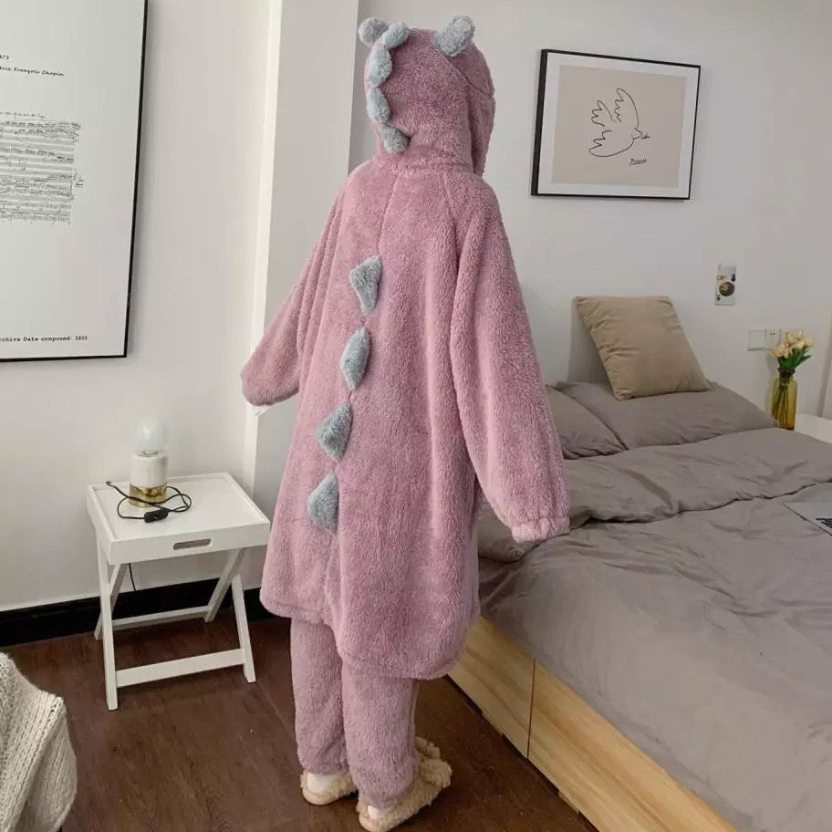 Fuzzy Dinosaur Night Dress