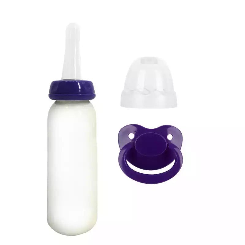 Indigo Adult Bottle & Paci Set