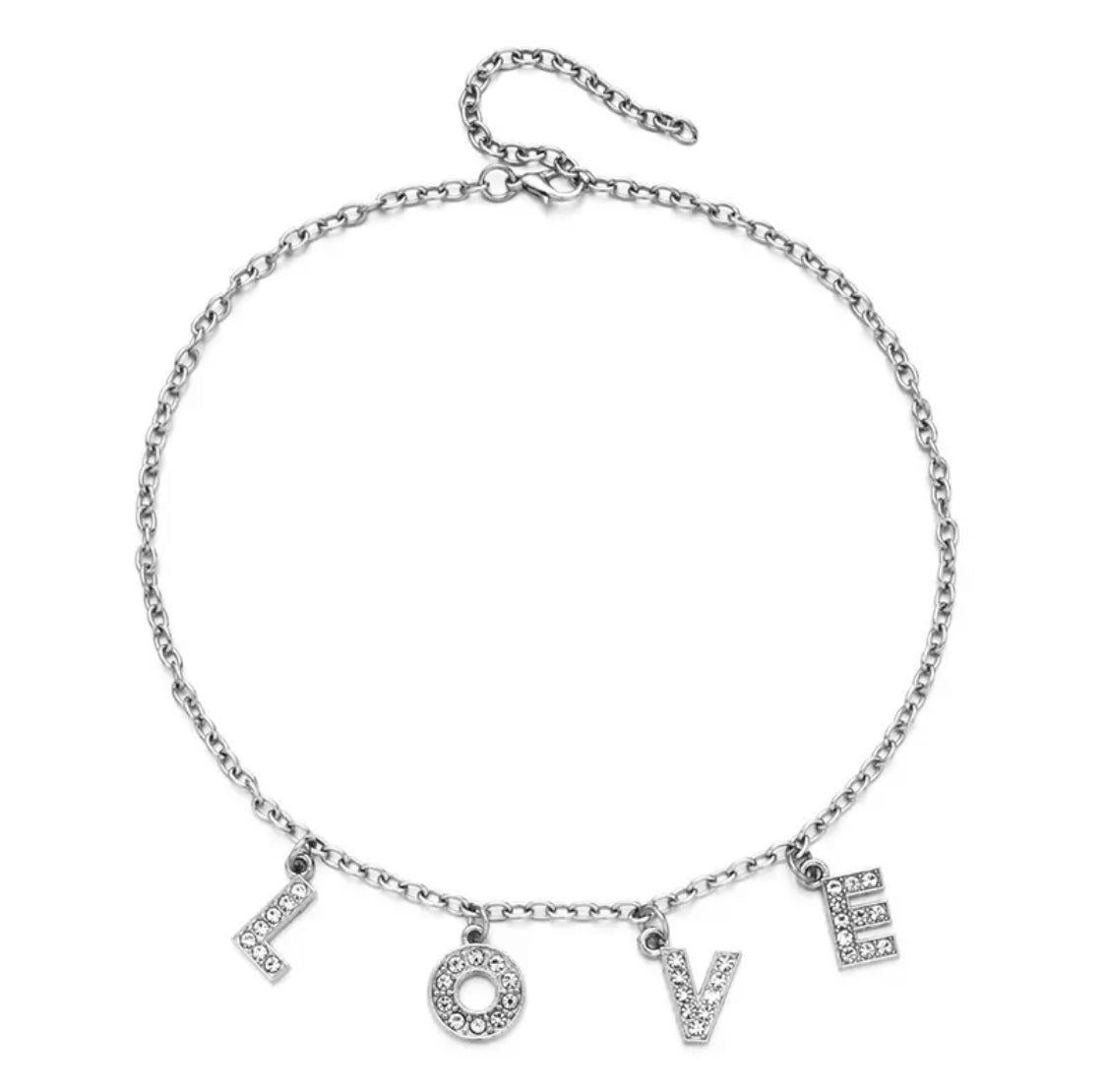 DDLGVERSE Love Silver Plated Necklace
