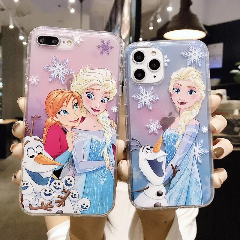 DDLGVERSE Frozen iPhone Case Pink and Purple
