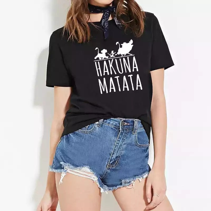 DDLGVERSE Slogan T-Shirt Hakuna Matata Black