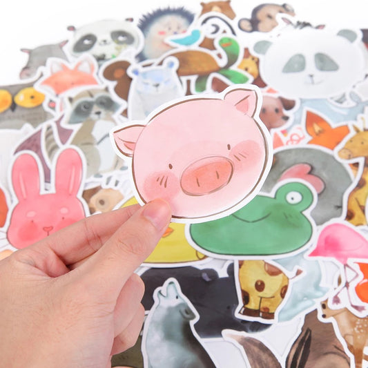 DDLGVERSE Animal Stickers Pack - close up of pig
