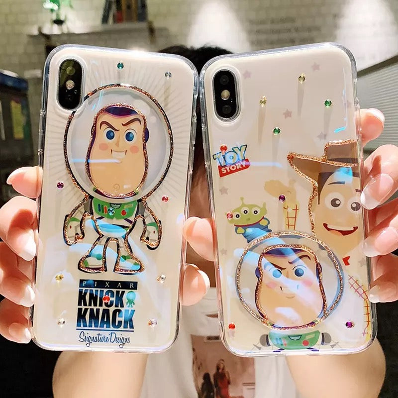 DDLGVERSE Toy Story iPhone Case Buzz and Woody Clear