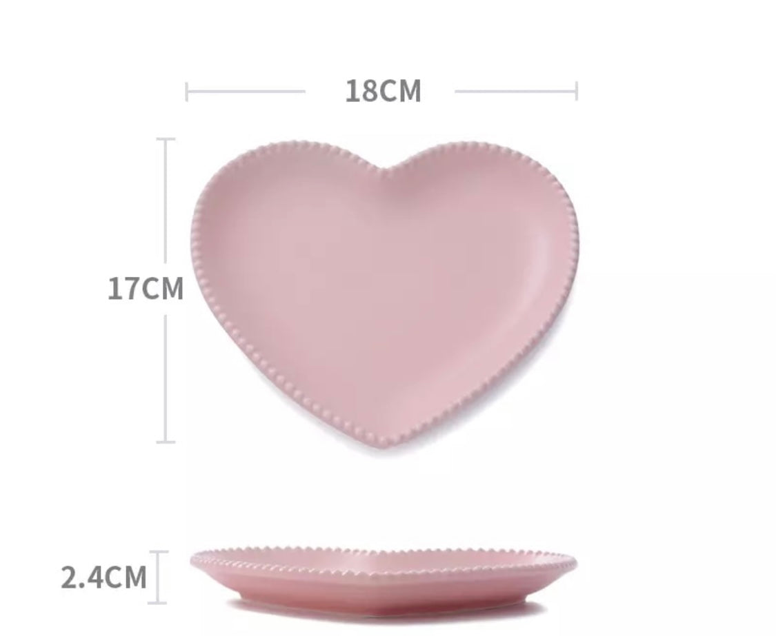 Love Heart Ceramic Dinnerware