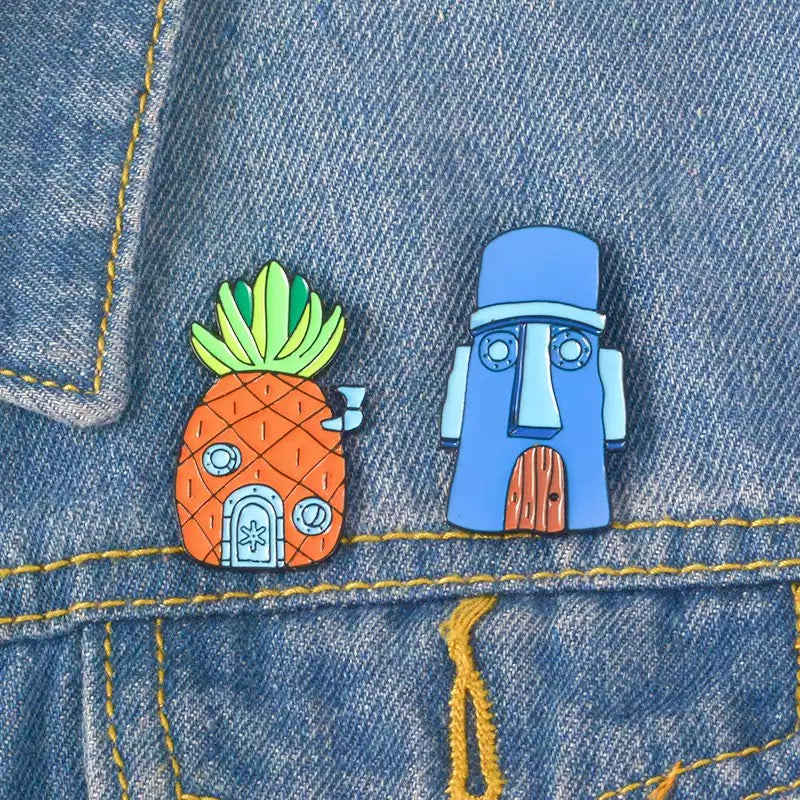 Spongebob Themed Pins