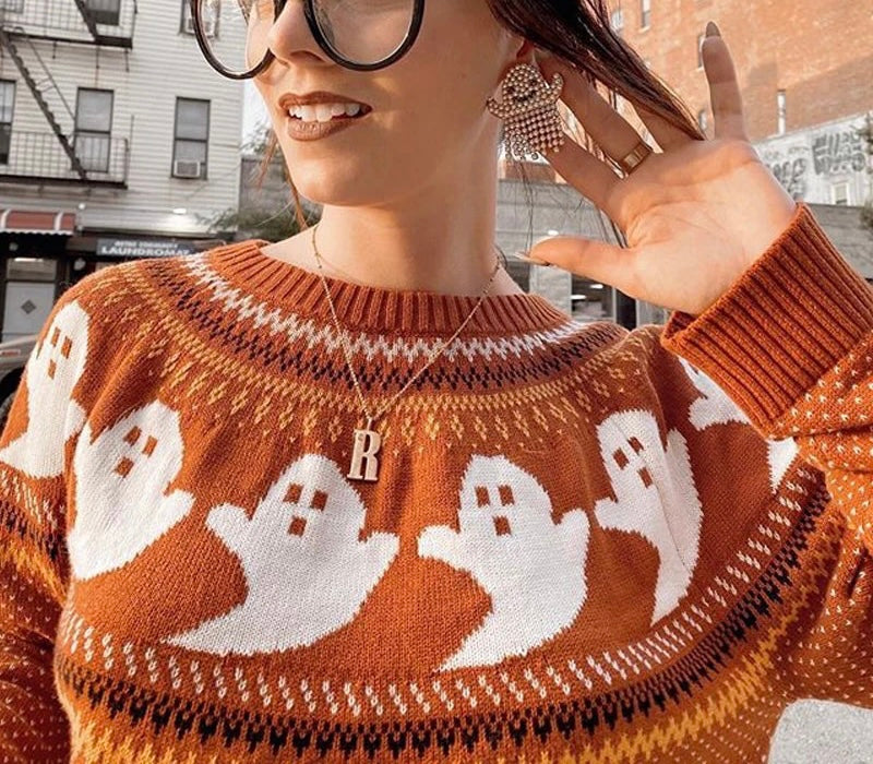 Knitted Ghost Sweater