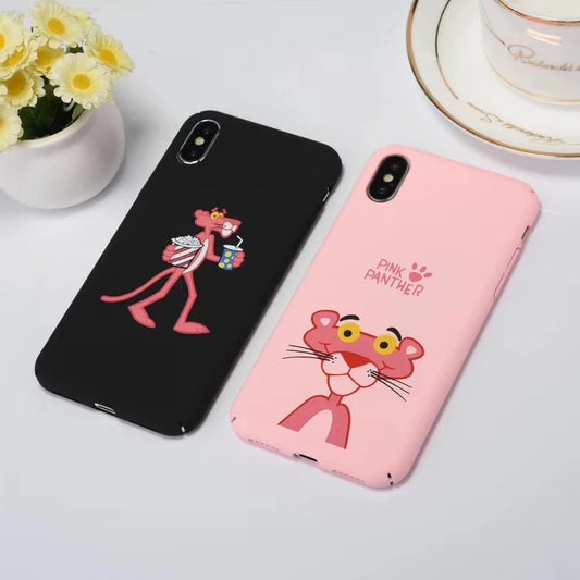 DDLGVERSE Pink Panther iPhone Case Black and Pink Side by Side