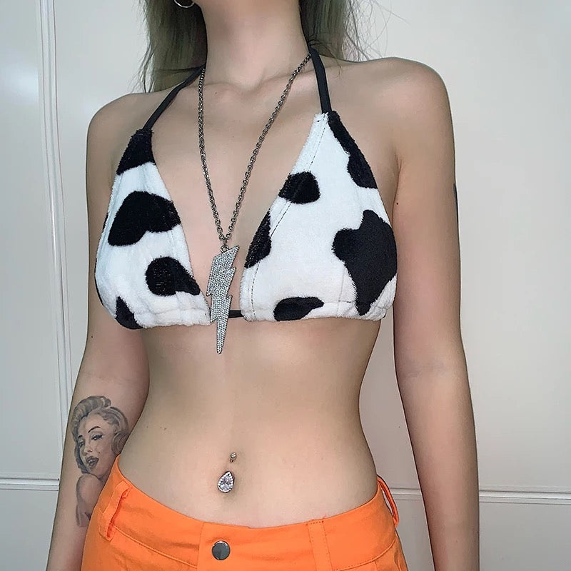 Cow Print Bralette