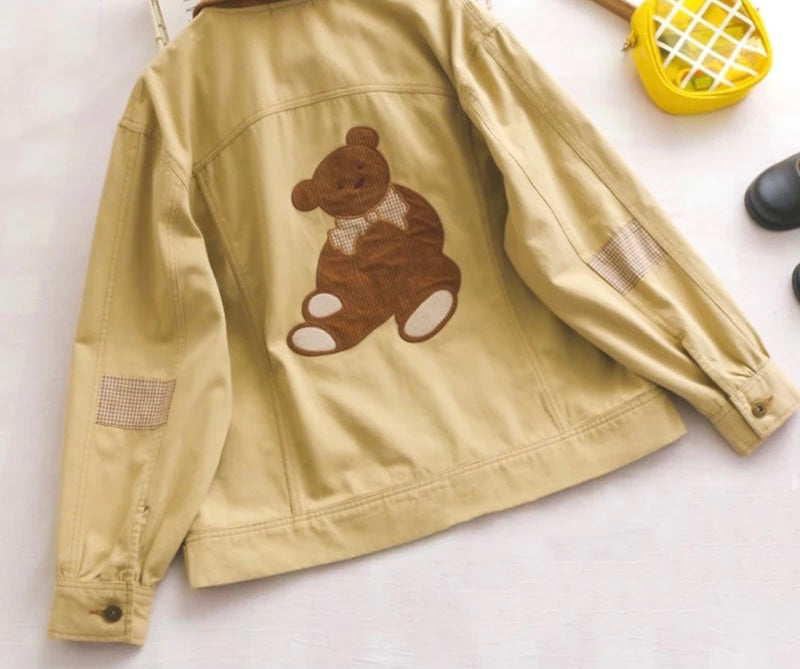 Teddy Bear Denim Jacket
