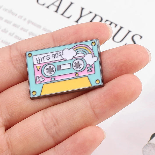 DDLGVERSE 90's Cassette Tape Pin In Hand