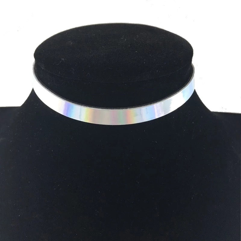 DDLGVERSE Classic Holographic Collar White