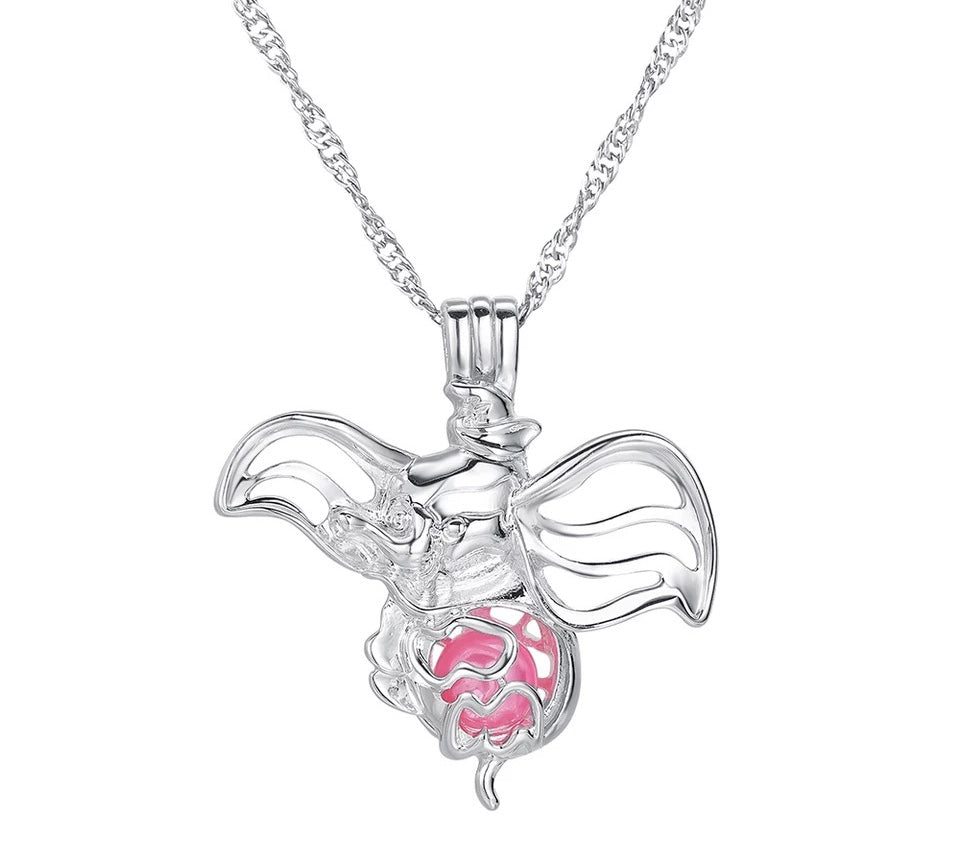 DDLGVERSE Dumbo Jewelled Necklace Pendant Close Up