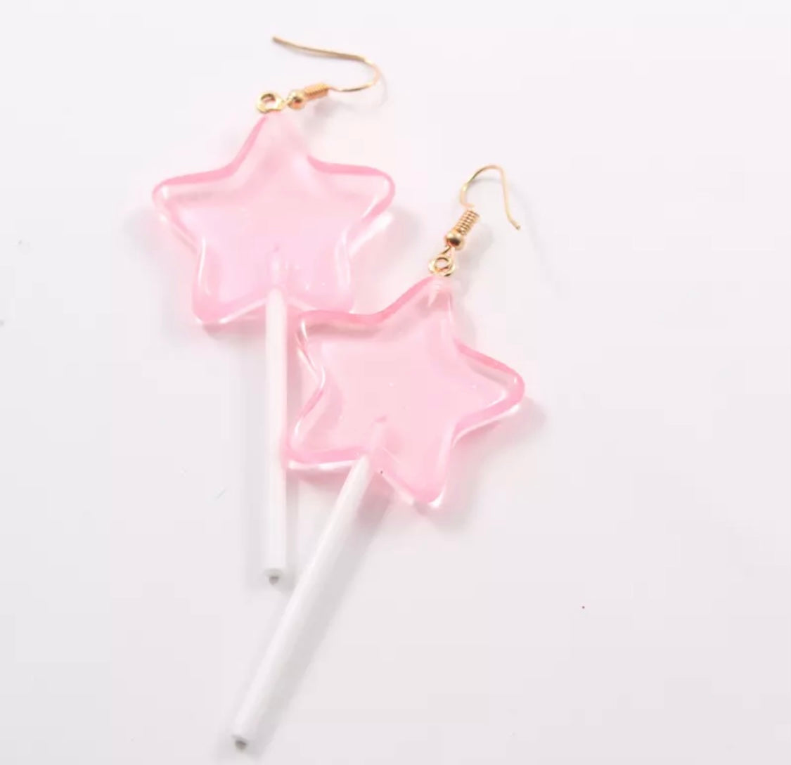 Lollipop Star Earrings