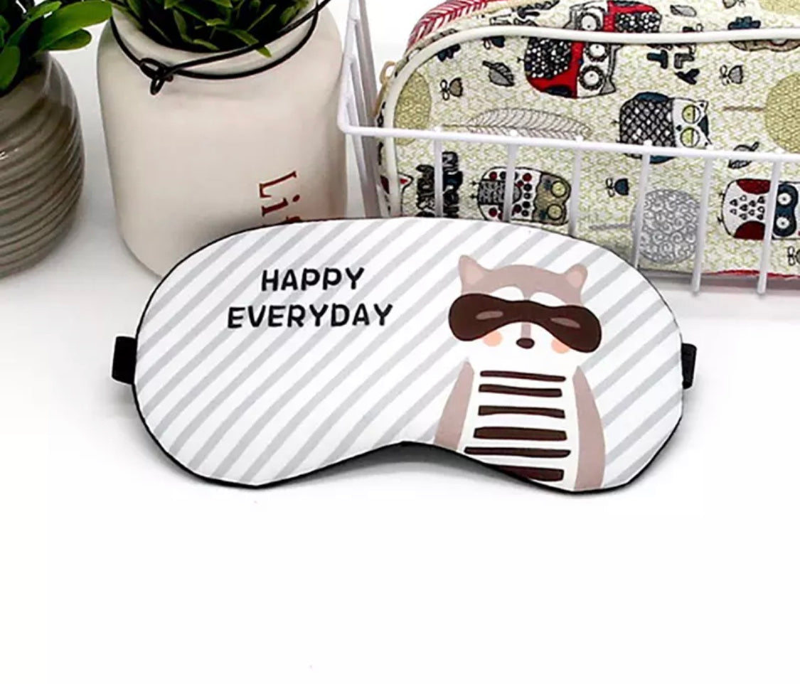 Happy Raccoon Everyday Blindfold