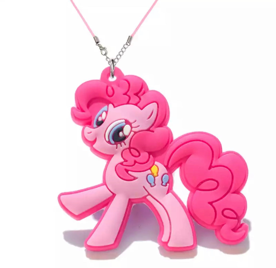 DDLGVERSE Cartoon Pony Necklace Pink 2