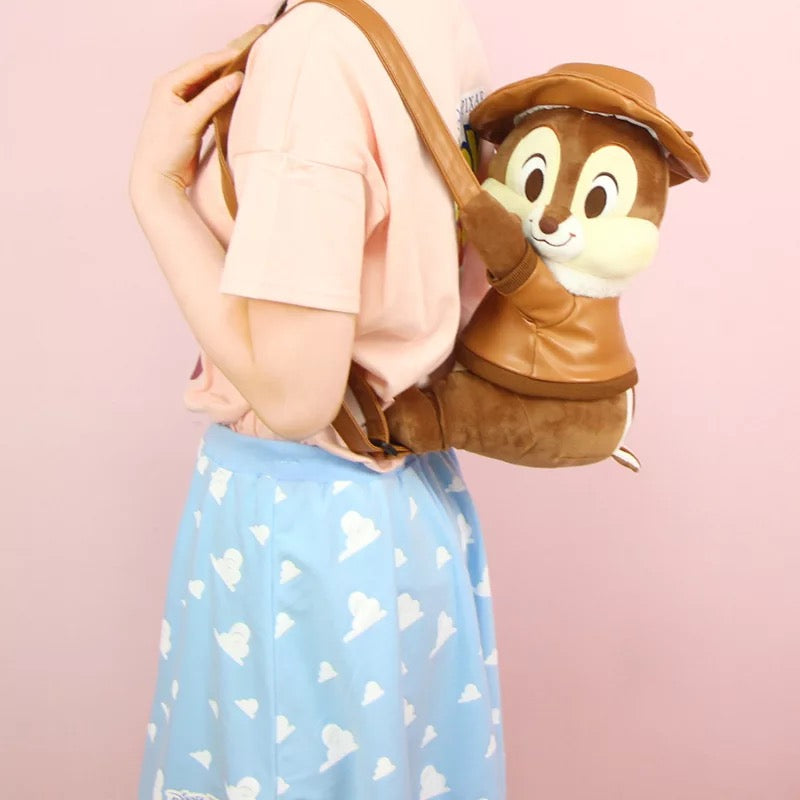 DDLGVERSE Plush Chipmunk Backpack on Model